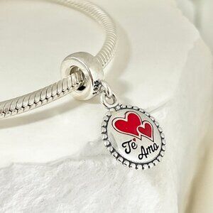 Pandora Latin Love Te Amo Dangle S925 Silver Charm